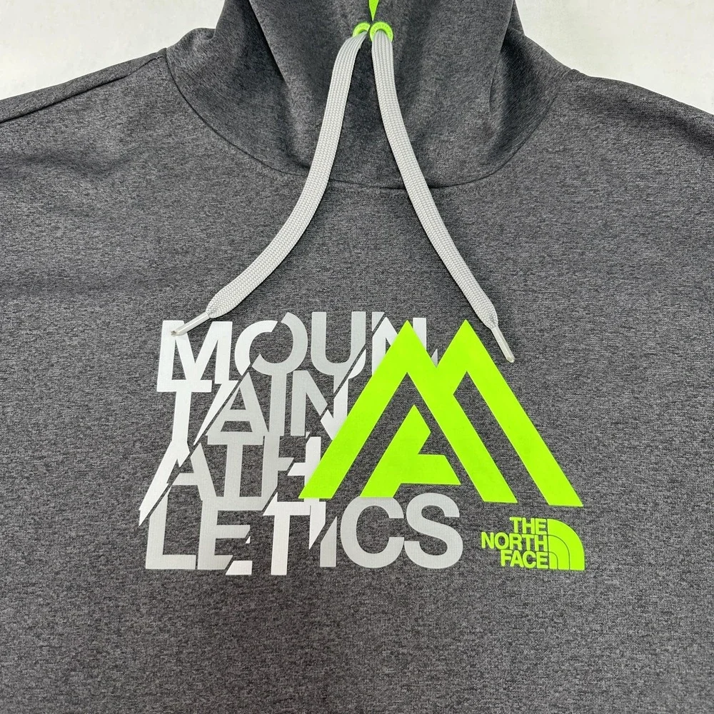 The North Face Hoodie Mens 2XL Gray Mountain Athletics Pullover Fleece Outdoors